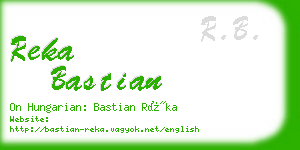 reka bastian business card